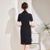 Teluoman Women's Professional Short-Sleeve Uniform Dress
