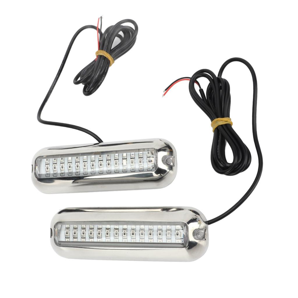 2pcs 42LED Boat Transom Light 10‑36V IP68 Waterproof 1500LM Super Bright Marine Transom Light Green Light