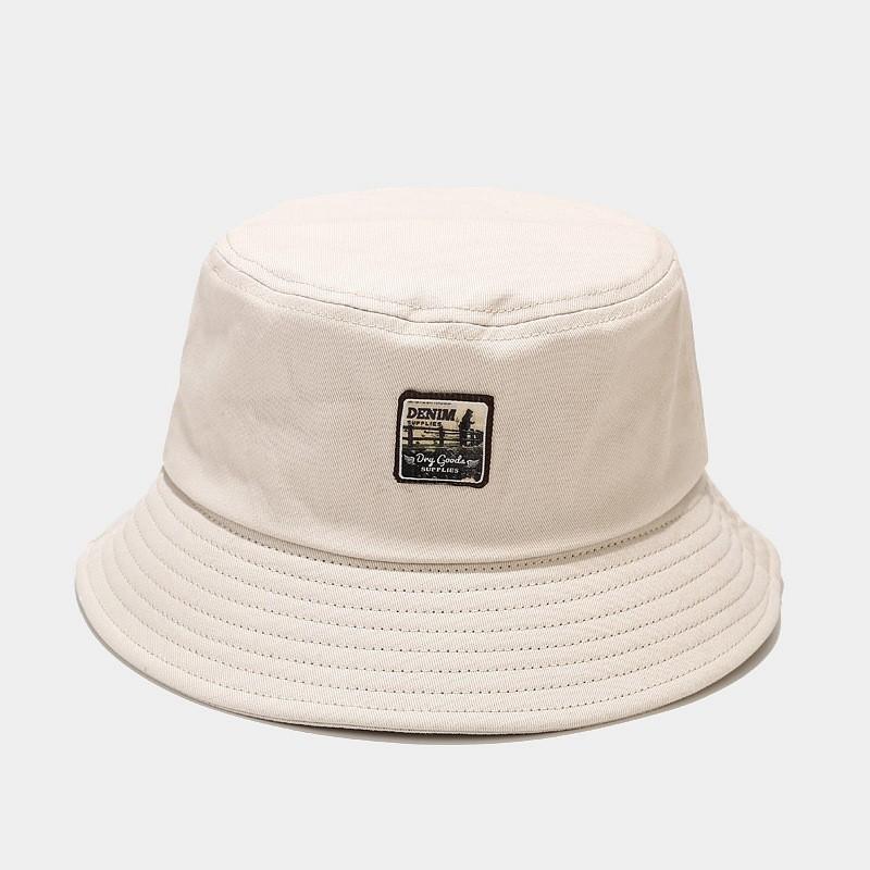 

Fisherman Hat Women Men Sun Protection Wide Brim Summer Cap With Vintage Style For Streetwear бежевий