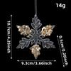 Transparent Christmas Tree Pendant Hanging Loop Snowflake Ornament  Holiday Party Decor