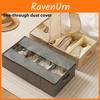 Cotton Linen Collapsible Clothes Storage Box With Lid For Bedroom Closet Organization