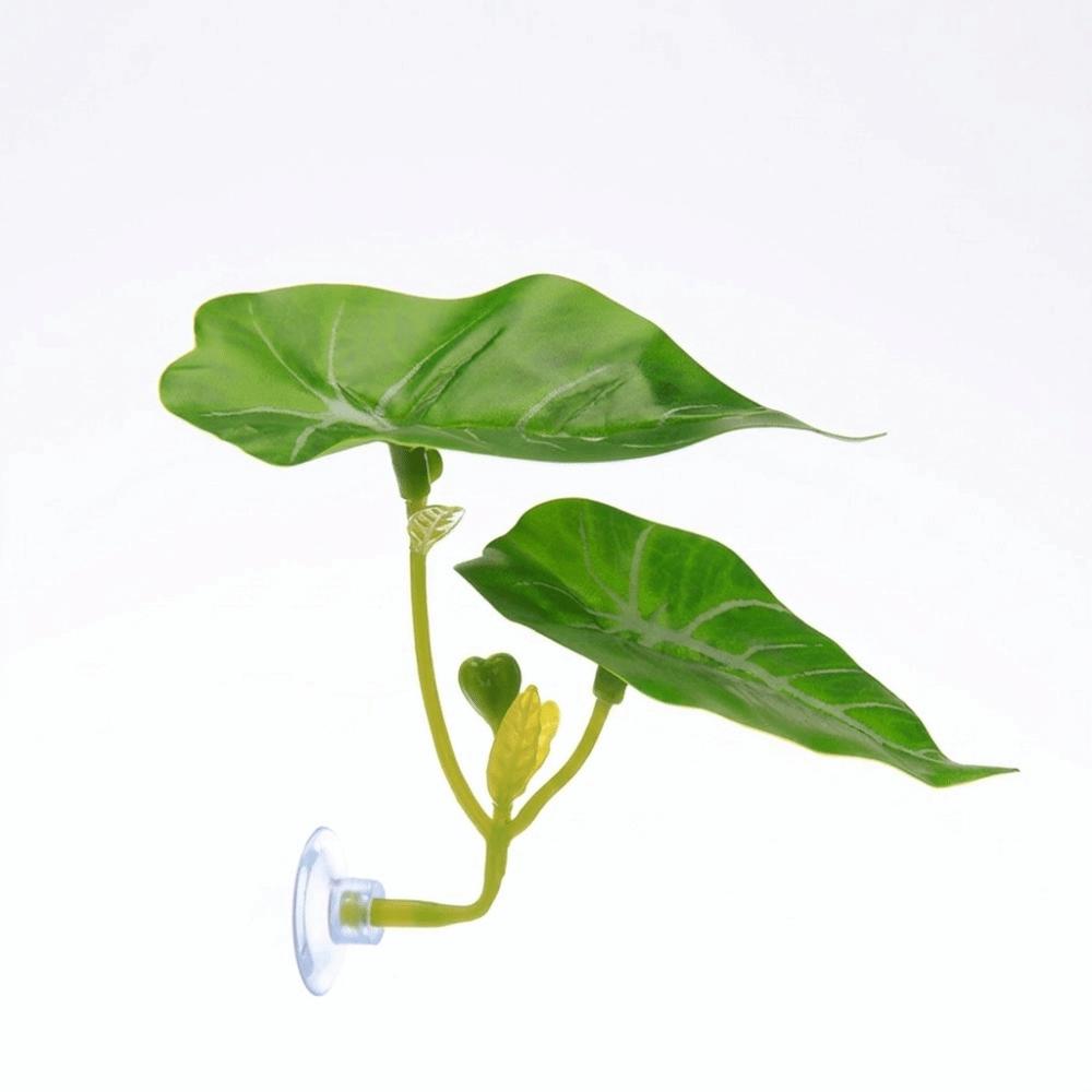 Simulated Lotus Leaves Fighting Fish Resting Leaves with Suction Cup Artificial Fish Hammock Fake Plant Plastic