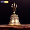 Messing Håndverk Støping Drop Bell Nøkkel Bilknapp Vindklokke Tibetansk bronseklokke Kreativ gave Tilbehør til hjemmedekorasjon