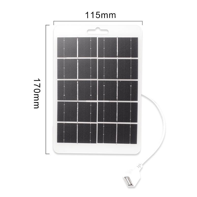 5V 2W Solar Power Bank Charger for Outdoor Mobile Phones