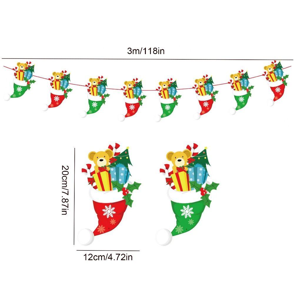 Moș Crăciun/om de zăpadă/pom de Crăciun Bannere pentru steagul din hârtie de Crăciun Banner suspendat pentru vacanță