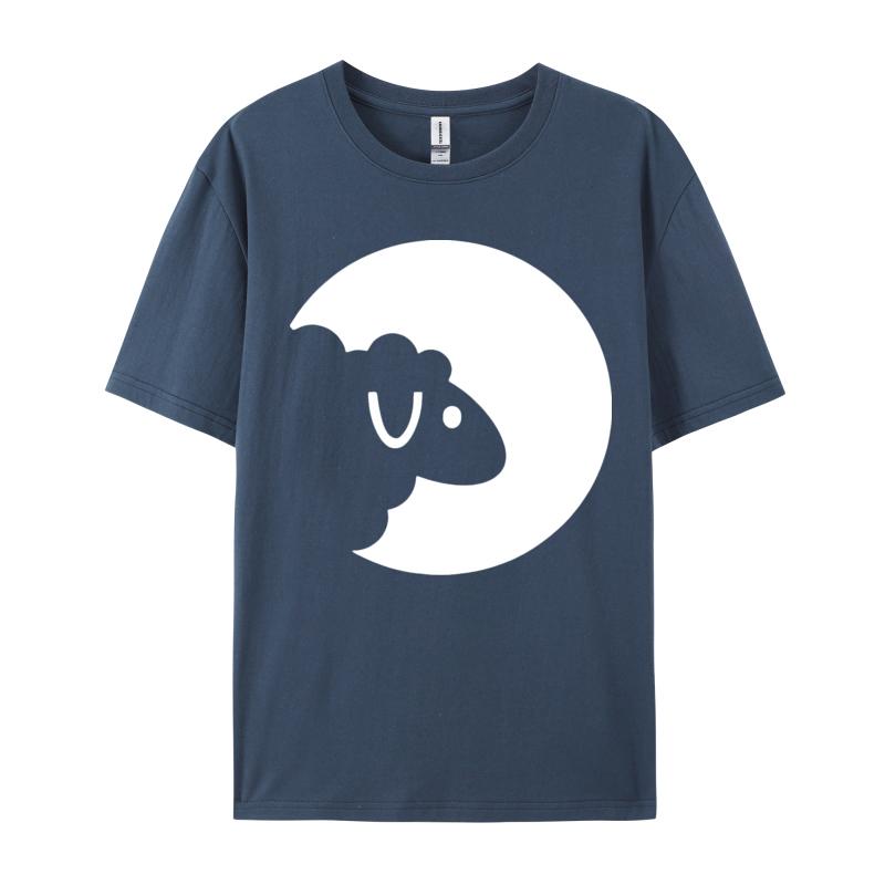 Sheep Moon Tshirt Vintage Tshirt Cotton Tees For Unisex Design Top TShirts Short Sleeve Brand New Blouses