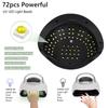 SUN  X21 MAX 72 LEDS UV LED Nail Lamp For Gel Nail Polish Professional Nail Dryer Light With Timer Auto Sensor Nail Art Tool
