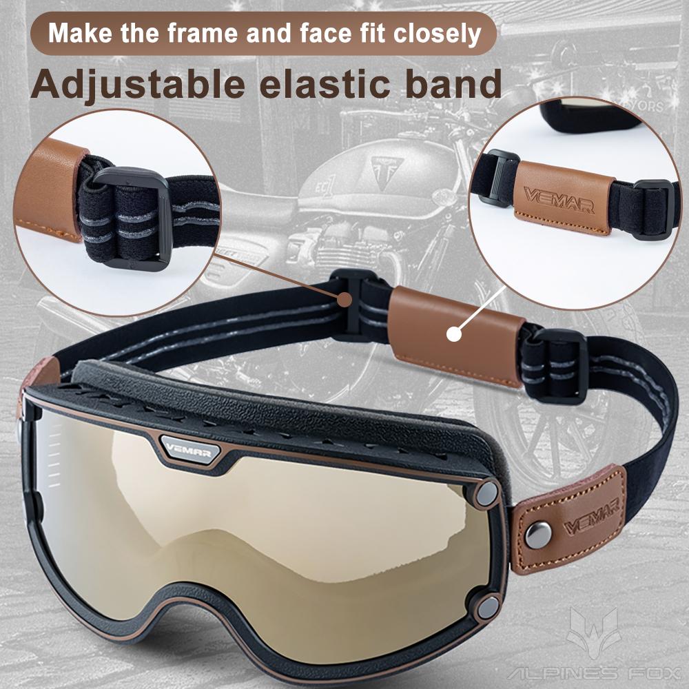 Motorcycle Helmet Goggles Retro Locomotive Motorbike Riding Cycling Sunglasses Windproof Anti Sand Off-road Universal Glasses