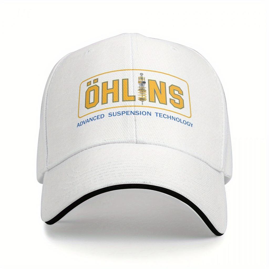 Berretto da Baseball Vintage Ohlins Racing Stiloso Fresco Sport all'Aperto Hip Hop Cappelli Unisex Uomo Vestibilità Regolare Berretto Snapback Stile Retrò
