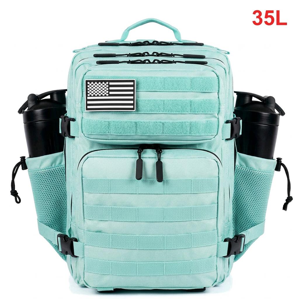 35L Tactical Backpack for Women Men Molle Outdoor Travel Camping Hiking Bag Sports Weekend Athlete Gym Rucksack Dual Cup Holders