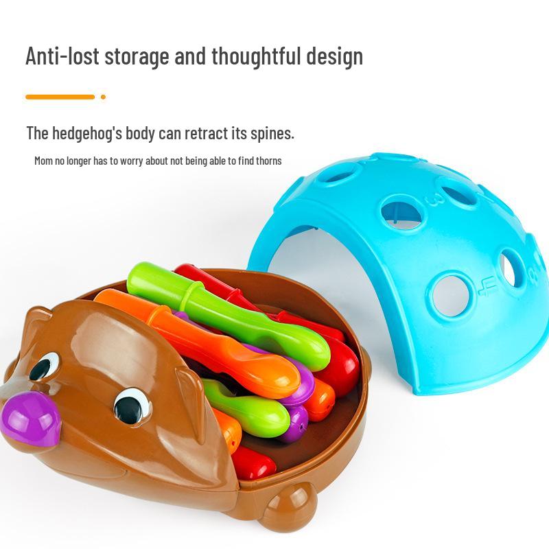 Baby Hedgehog Focus Training Toy Set for Ages 1-3: Enhance Hand-Eye Coordination and Early Education