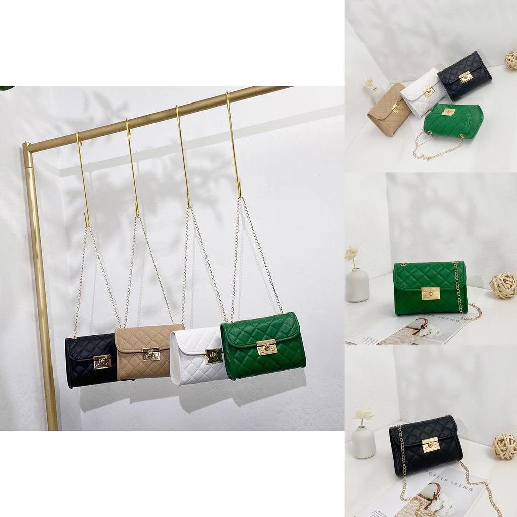 Wholesale Clear And Sweet Ladies Bag Embroidered Diamond Chain Crossbody Bag