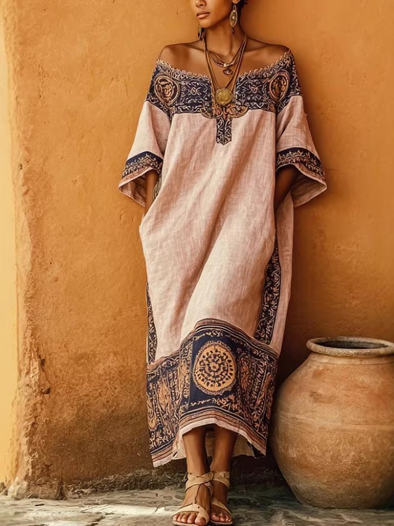 Women's Bohemian Printed Loose Dress