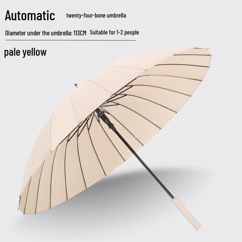 Baodini 24-Rib Automatic Windproof Long Handle Umbrella