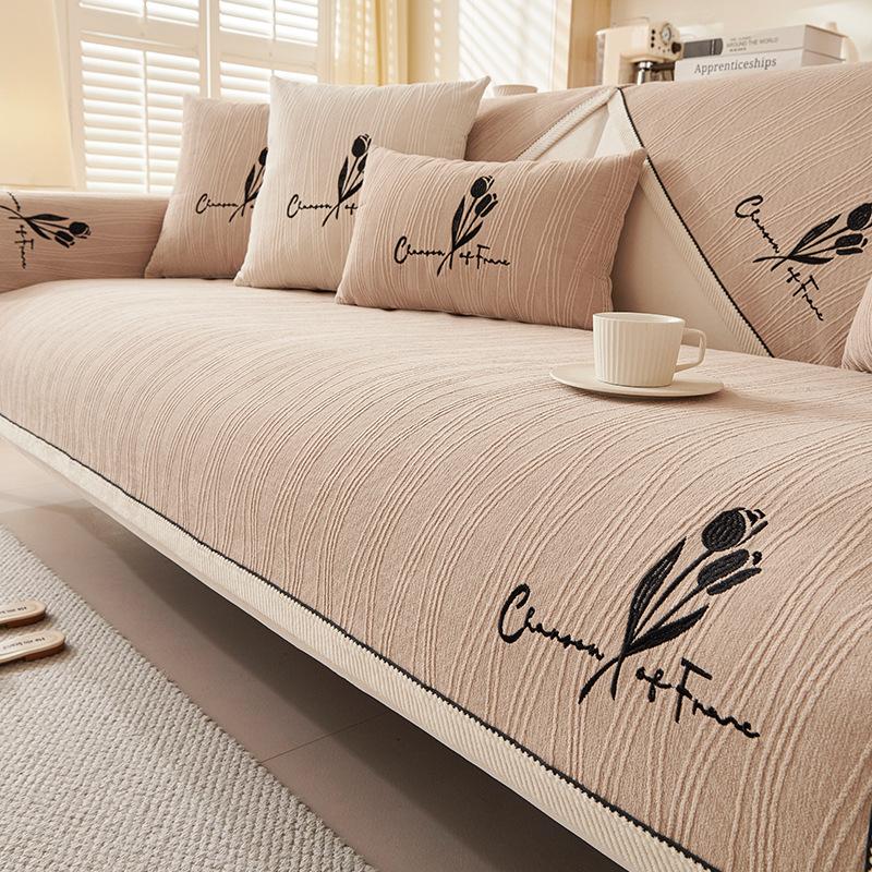 Sofa Cushion Cover Cloth Towel Four Seasons Non-Slip Universal Seat Cushion Seat Cushion Sofa Cover All-Inclusive Universal Cover  New
