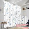 2 Stück, 2D-Druckvorhänge mit beliebtem blauen Distelmuster aus Polyester (ohne Stange) Ganzjährig geeignet für verschiedene Räume