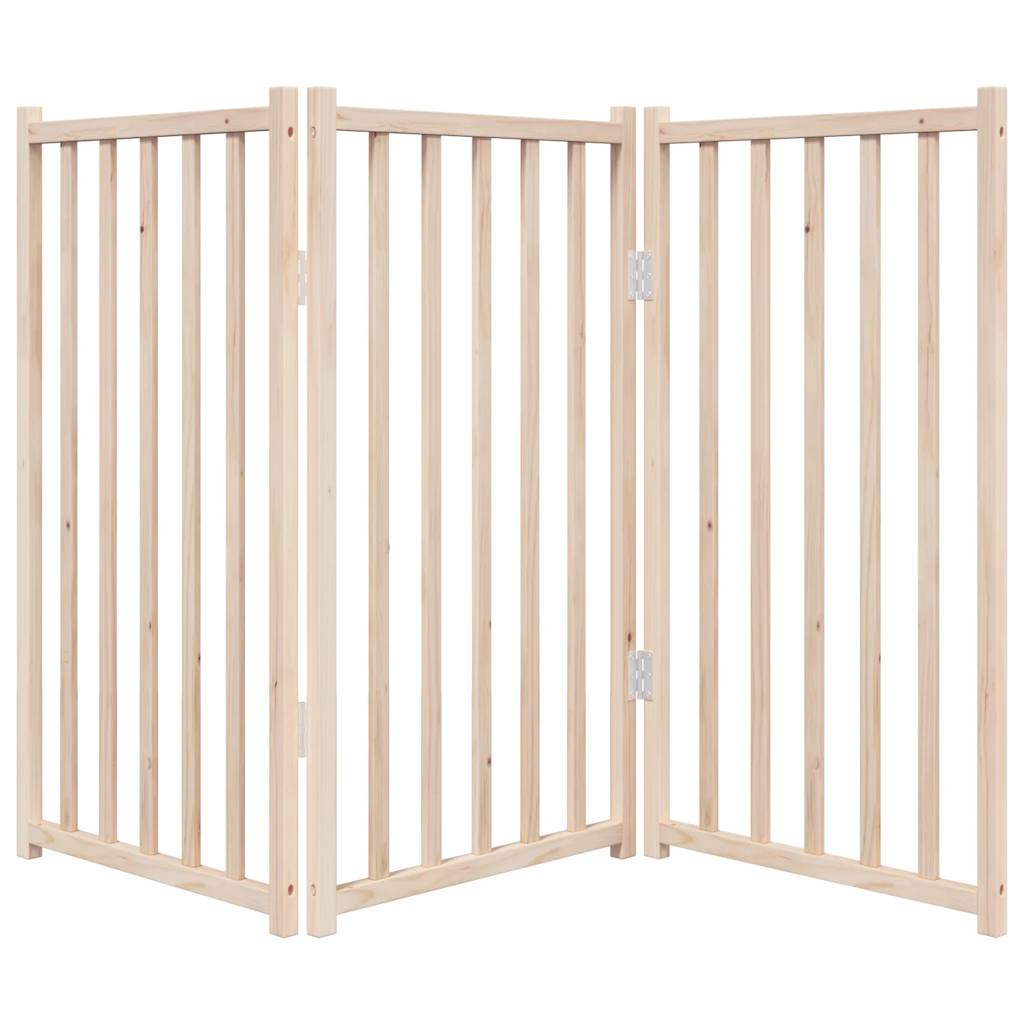 Vidaxl Składana Bramka Zabezpieczająca Dla Psa, 3 Panele, 150 Cm