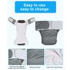 Adult Cloth Diaper Nappy Reusable Washable Breathable Waterproof for Teen The Disabled Gray