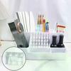 Nail Art Plastic Organizer Container Gel Polish Remover Cleaning Cotton Pad Swab Box Storage Case Accessories Tool Clean Desktop