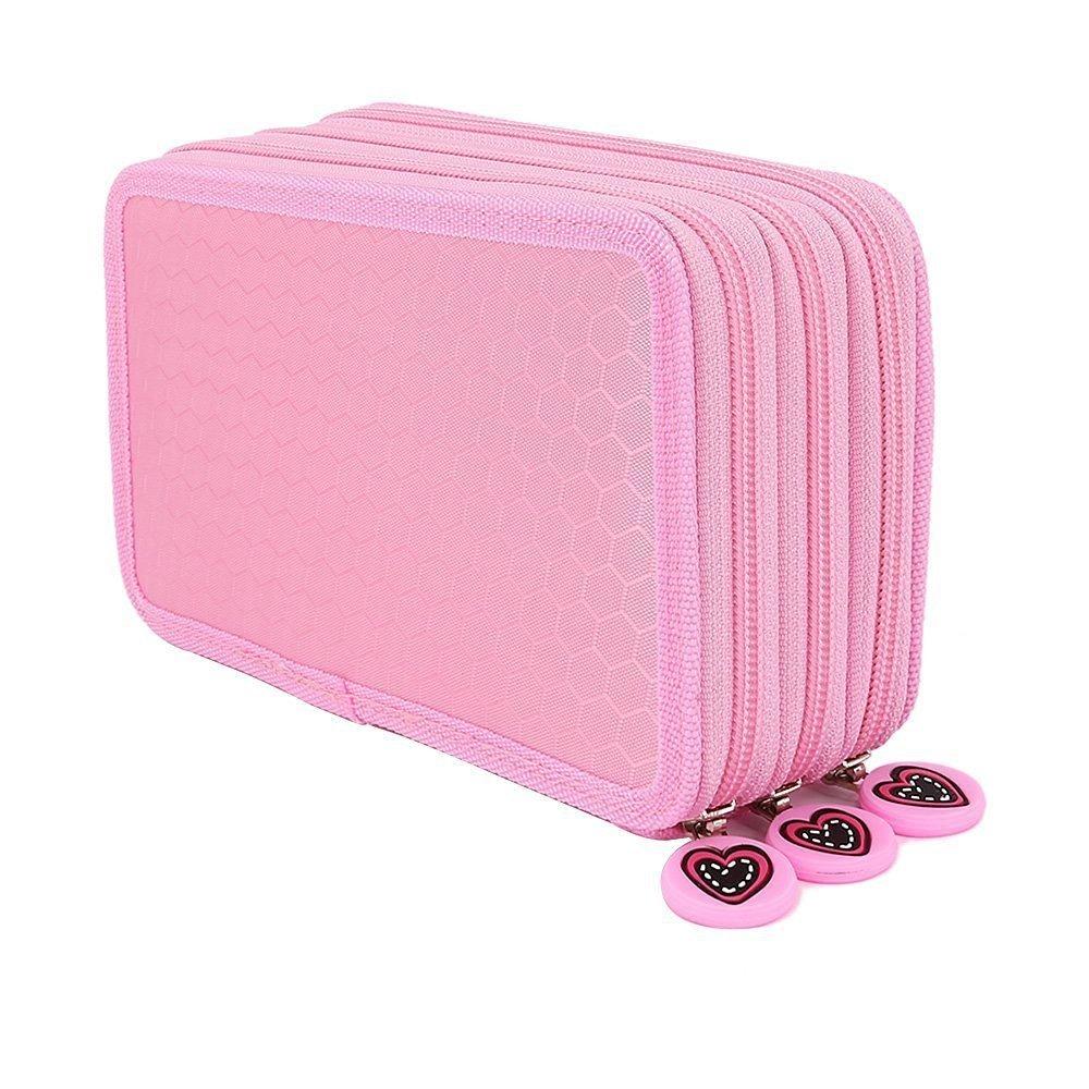 1pcs Oxford Cloth Material Pen Carry Case 72 Slots Colored Pencil Holder  For Artists