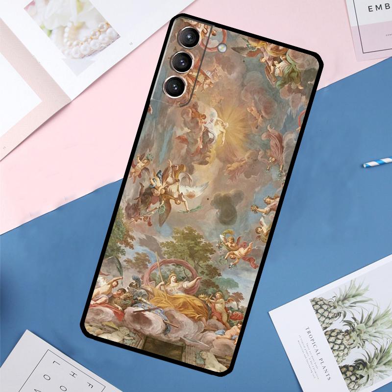 Michelangelo Art Case For Samsung Galaxy S25 Ultra S24 S23 S22 S21 Ultra S9 S10 Plus S23 FE S25 FE Back Cover