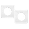 2Pcs Door Reinforcement Plate Door Handle Cover Door Knob Plates Stainless Steel Door Lock Repair Plate Easy to Install