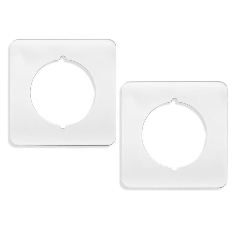 2 шт. Крышка-заполнитель для крепления замка двери Ремонтная задняя пластина Усиливающая пластина двери Отверстия для ручки двери Усилитель Прочный белый