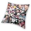 Supernatural Collage Square Pillowcase Polyester Linen Velvet Pattern Zip Decorative Throw Pillow Case Sofa Seater Cushion Cover
