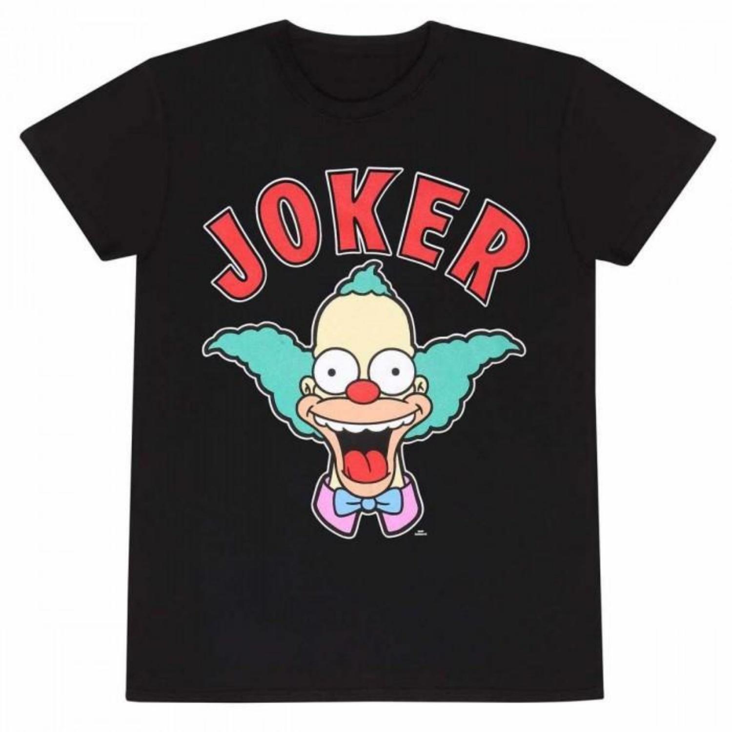 THE SIMPSONS Unisex Adult Krusty The Clown T-Shirt S чёрный