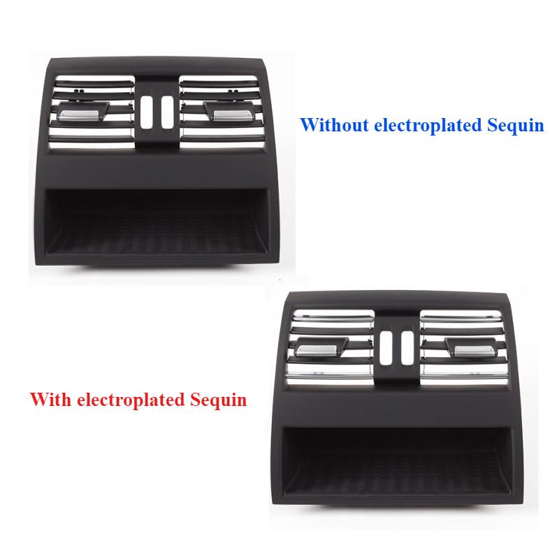 LHD Central Rear AC Conditioner Chromed Air Vent Grille Outlet Panel for BMW 5 Series F10 F11 F18 2010-2017