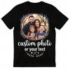 Individuelles Foto-Shirt, Personalisiertes T-Shirt, Benutzerdefiniertes Bild-T-Shirt, Dein Foto-Shirt, Familienbild-T-Shirt, Logo-Bild-Shirts Geschenk, Benutzerdefinierter Text