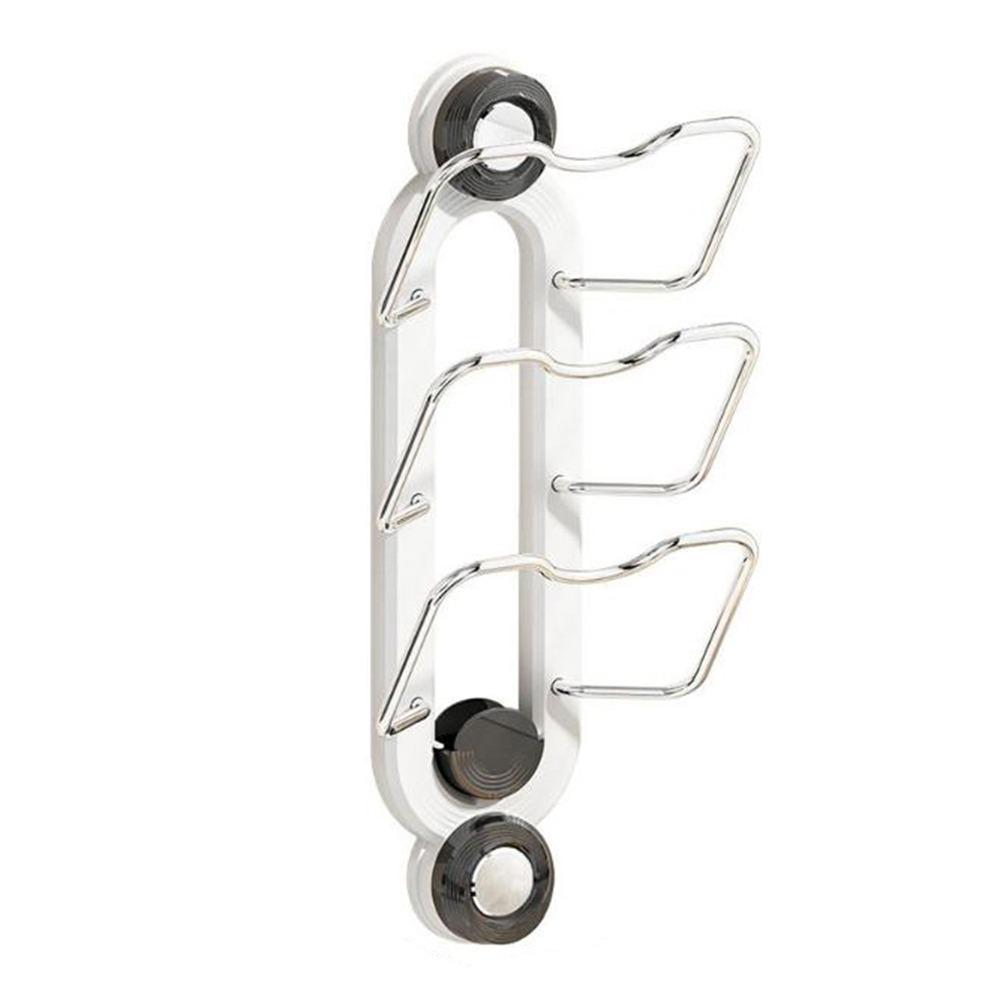 Punch Free Suction Cup Pot Lid Rack Space Saving Cutting Board Holder  Kitchen