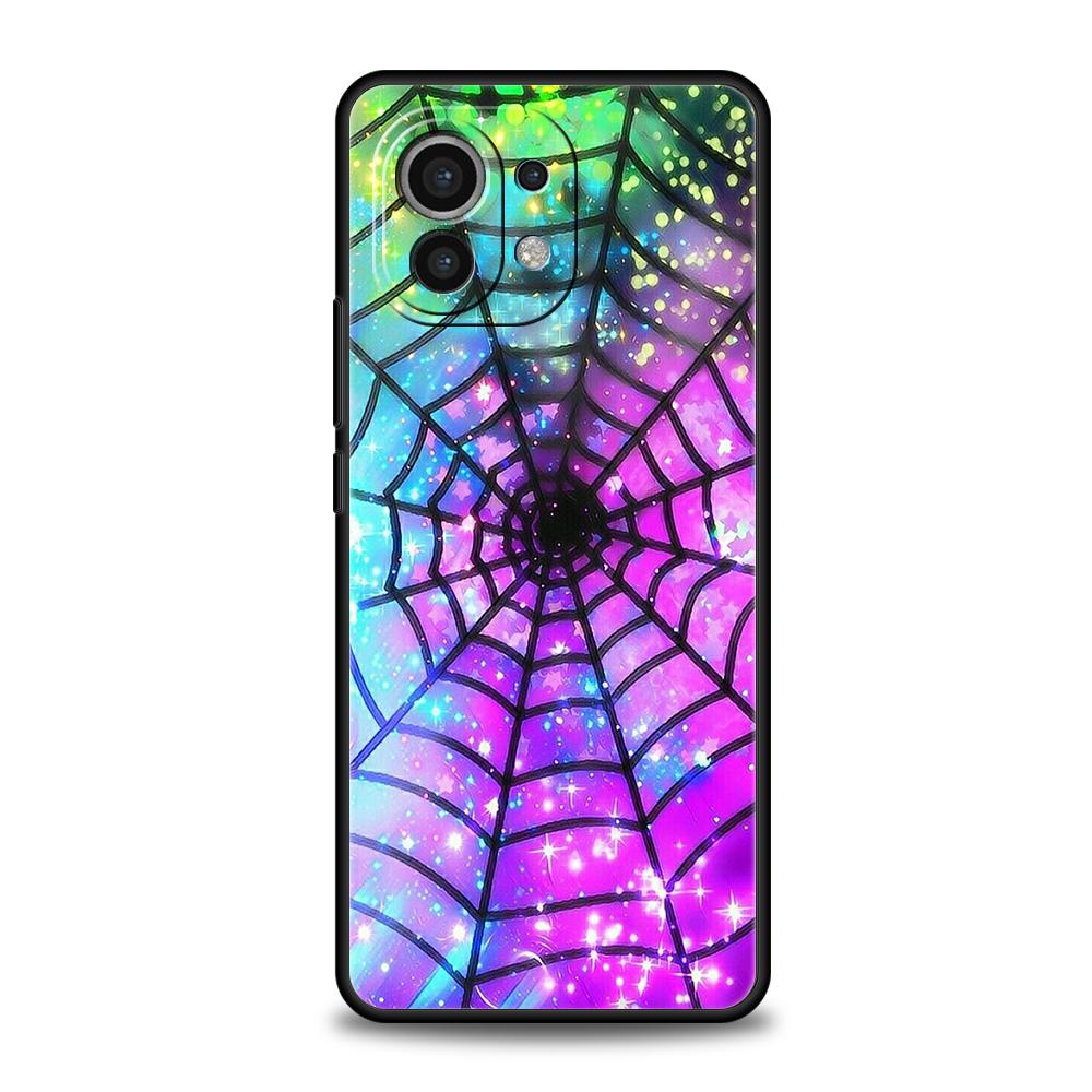 Phone Case Cover for Xiaomi Poco F7 F6 F5 F4 F3 X7 X6 X5 X4 X3 NFC M4 C51 C55 GT Pro 5G Soft TPU Fundas Spider Web Capas Coque