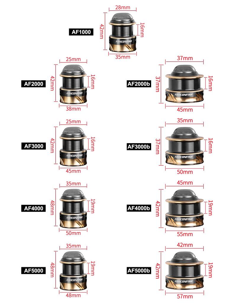 Ashconfish Spinning Reel EVA Handle Knob with PE Suitable for a Wide Range of Including Sea Bass 7+1BB Line,