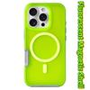 Fluorescent Candy Colour Car Magnetic Matte Phone Case for IPhone 16 15 14 Plus 13 12 Pro Max Wireless Charge Protector Cover