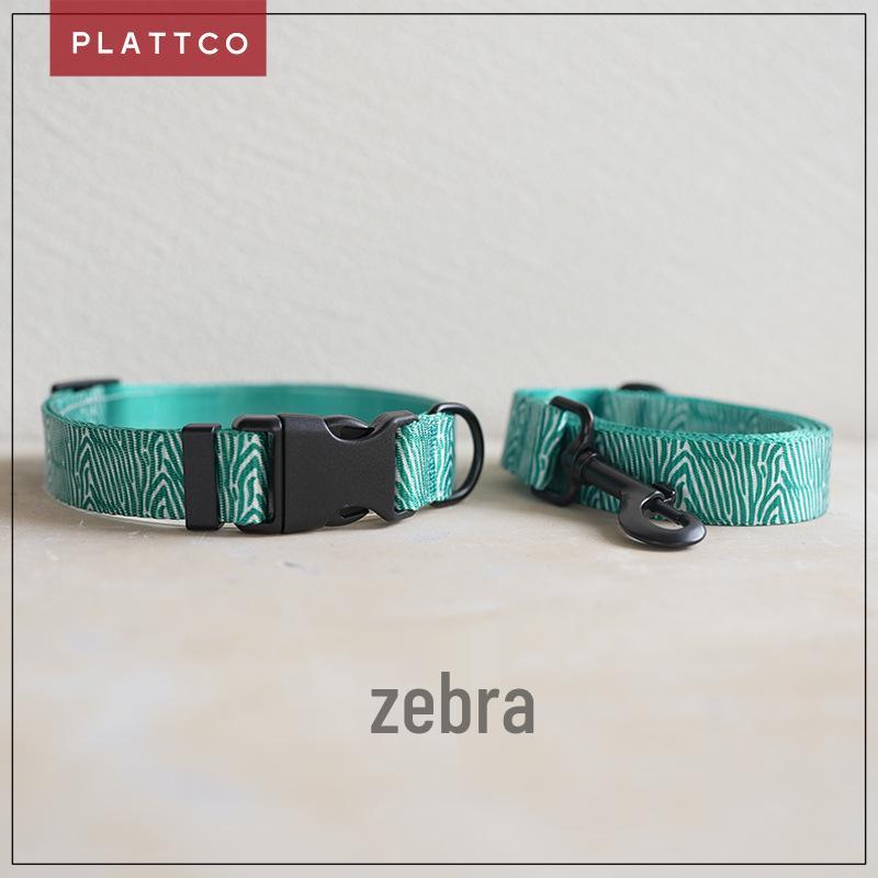 PLATTCO Fashion Imitation Nylon Dog Leash & Collar Set - PDC333 Medium