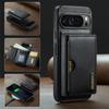 2 in 1 Detachable Magnetic Flip Leather Phone Case for Google Pixel 10 Pro XL Pixel 9 Pro Pixel 8 Pro Vintage Wallet Card Pocket Back Cover Coque