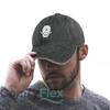 Muscular Bear Illustration Fashion Washed Baseball Cap Hat Outdoor Activities