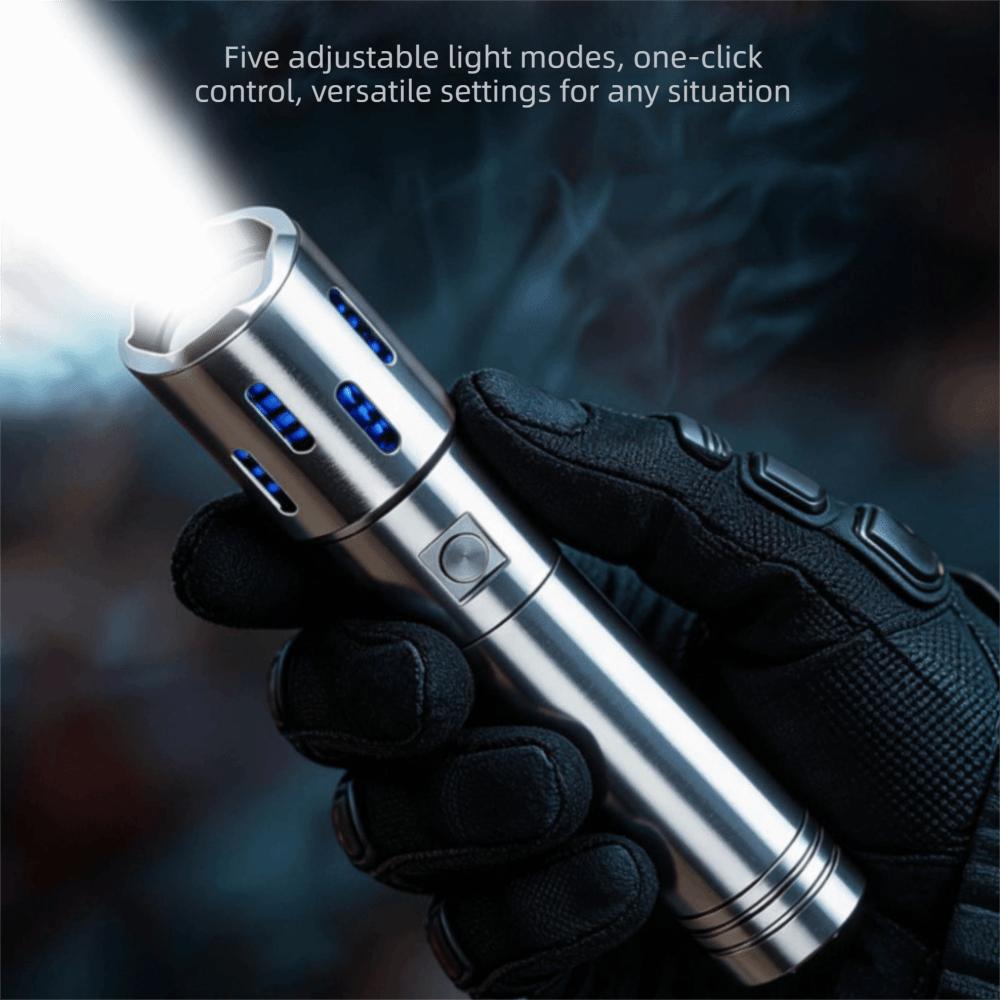 Super-Bright Multi-Functional Flashlight Aluminum Zinc Zinc Alloy Flashlight Outdoor Portability