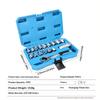 Through Hole Socket Spanner Set Long Bolt Access Design Featuring 12 Point Teeth For Pneumatic Tool In Automotive Repair