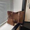 Autumn Retro Leopard Print Commuter Flow Large Capacity Casual Versatile Bucket Bag Underarm Bag