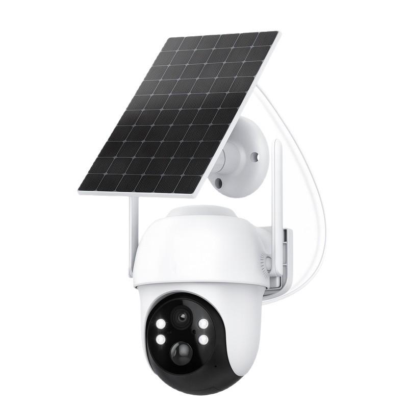 Solar-Powered PTZ WiFi Surveillance Camera with Low Power Consumption and Mobile Remote Access
