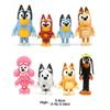 Bluey Family And Friends Action Figures Set With Eight Vibrant Pvc Models For Kids Gifts