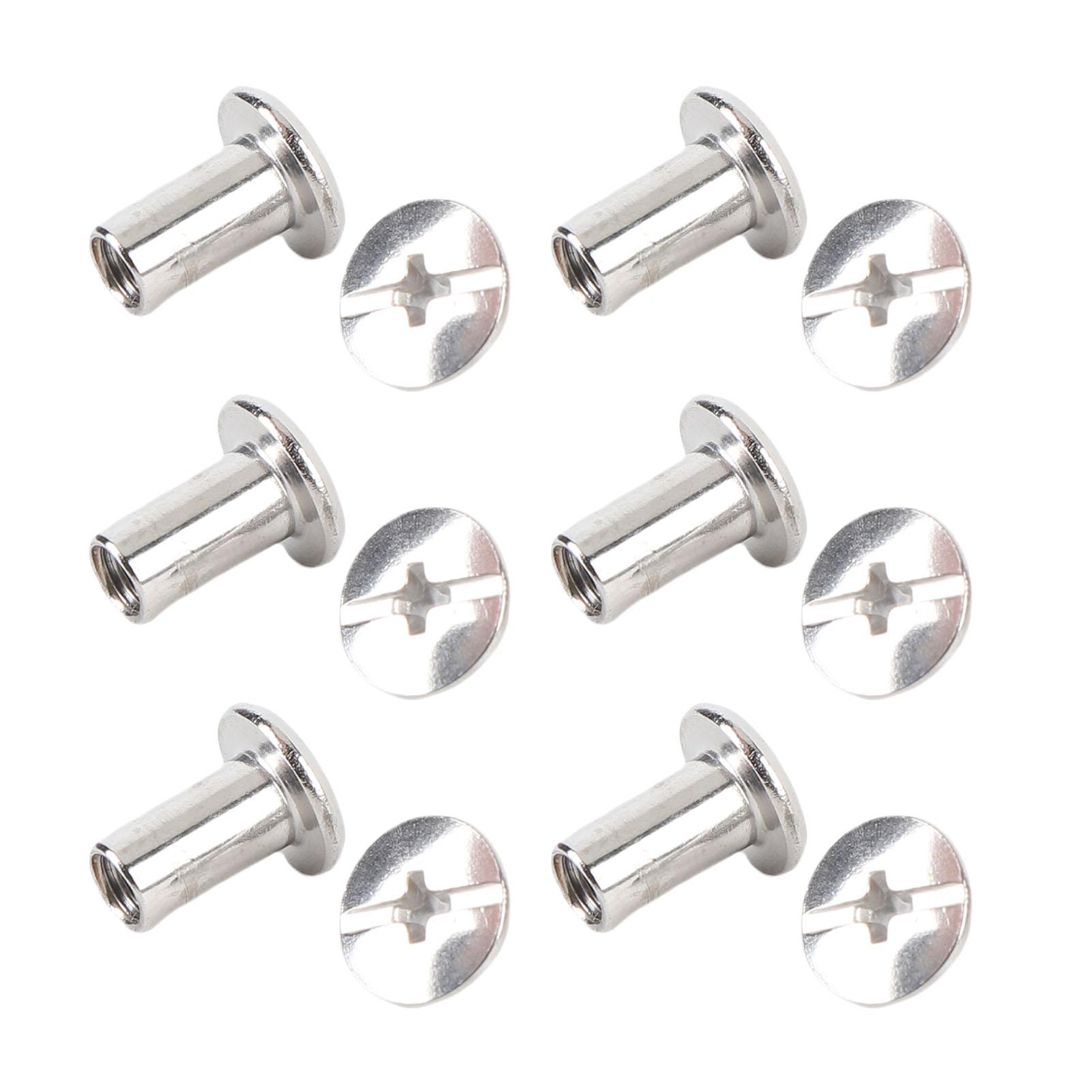 

50 комплектов заклепок и винтов M4 5x9x9.5 мм из нержавеющей стали с плоской круглой головкой, набор заклепок-гвоздиков для крепления