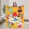 Parappas The Rappers Blankets Quality Super Warm  Throw Blanket Winter Airplane Travel Couch Chair Funny Bedspread