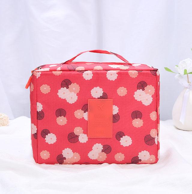 Multifunktionale Reise-Make-up-Tasche für Mädchen, wasserdichter, tragbarer Kosmetik-Organizer mit mehreren Fächern für Damen