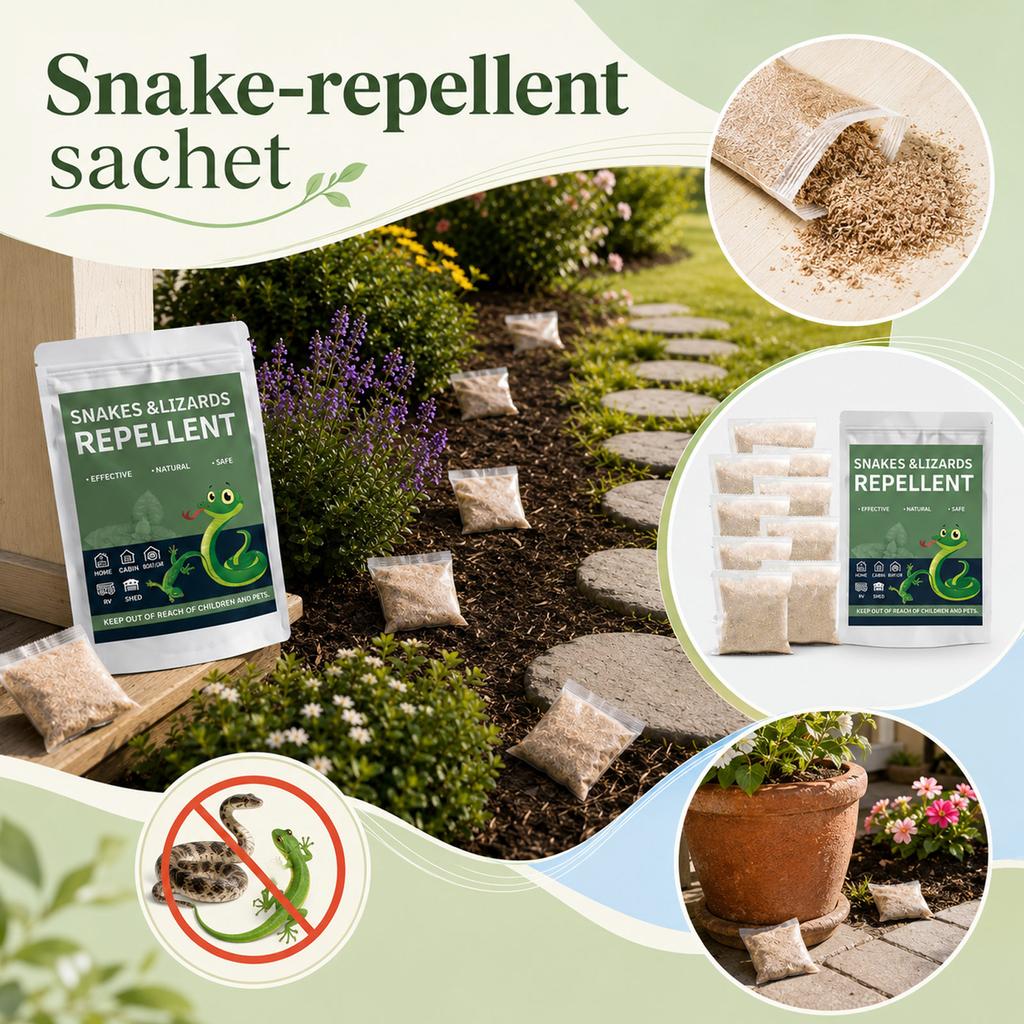 Natural Snake and Sachets (10 Pack) for Outdoor Use