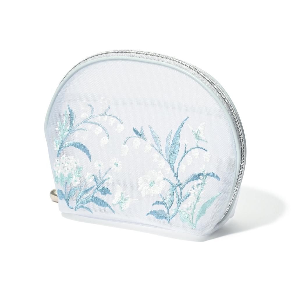 Franc Franc Япония Mesh Вышитая Сумочка S Светло-голубая