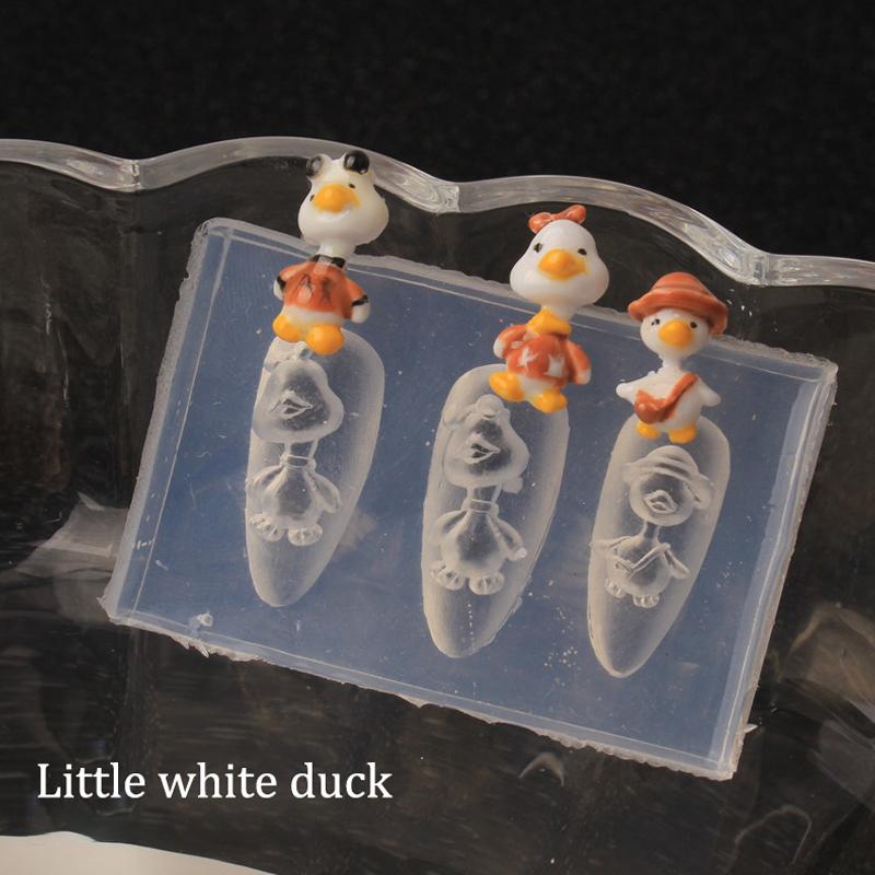 1 шт. 3D звезда бант ногти силиконовая резьба форма медведь пион сделай сам украшение для ногтей вечеринка искусство красота ногтей очарование