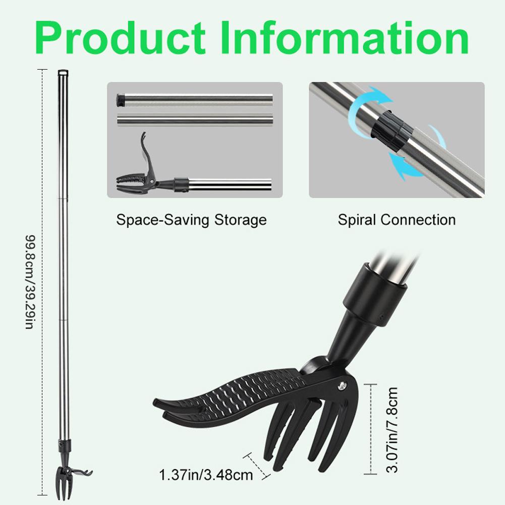 Weeding Head Replacement Manual Weed Remover Plastic Claw Weeder Root Remover Hand Tool For Outdoor Stand Up Weed Puller Tool